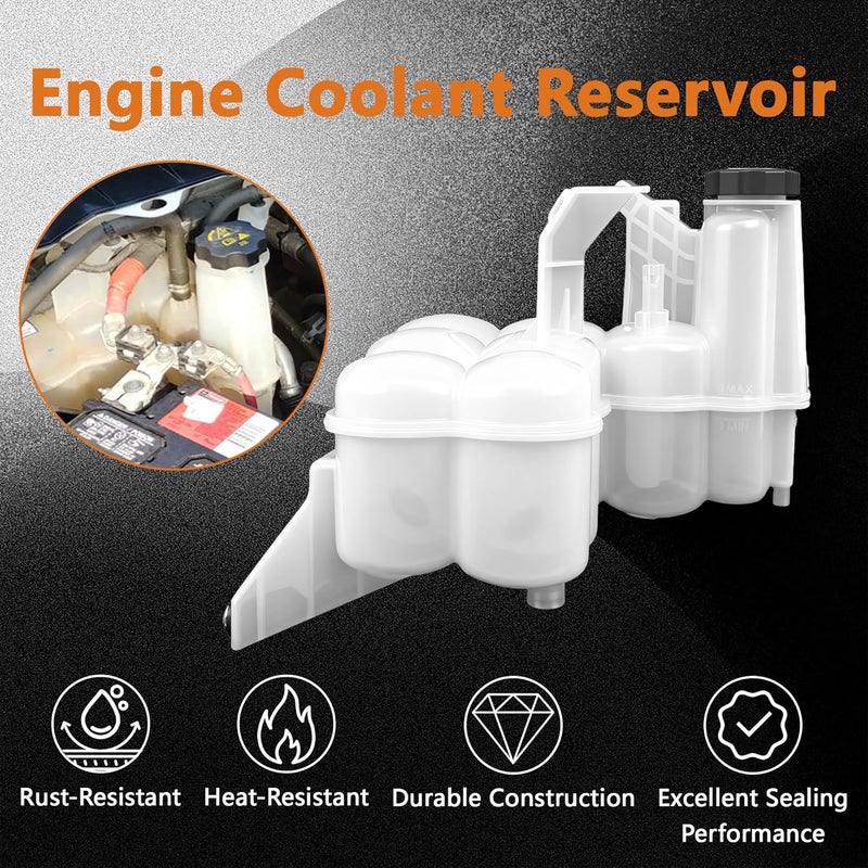 LOSTAR 603-839 Engine Coolant Reservoir Compatible with 2013-2018 Ram 2500 3500 4500 5500 6.7L - Replaces OE# 68166475AC, 68166475AB, 68166475AD - Image 5
